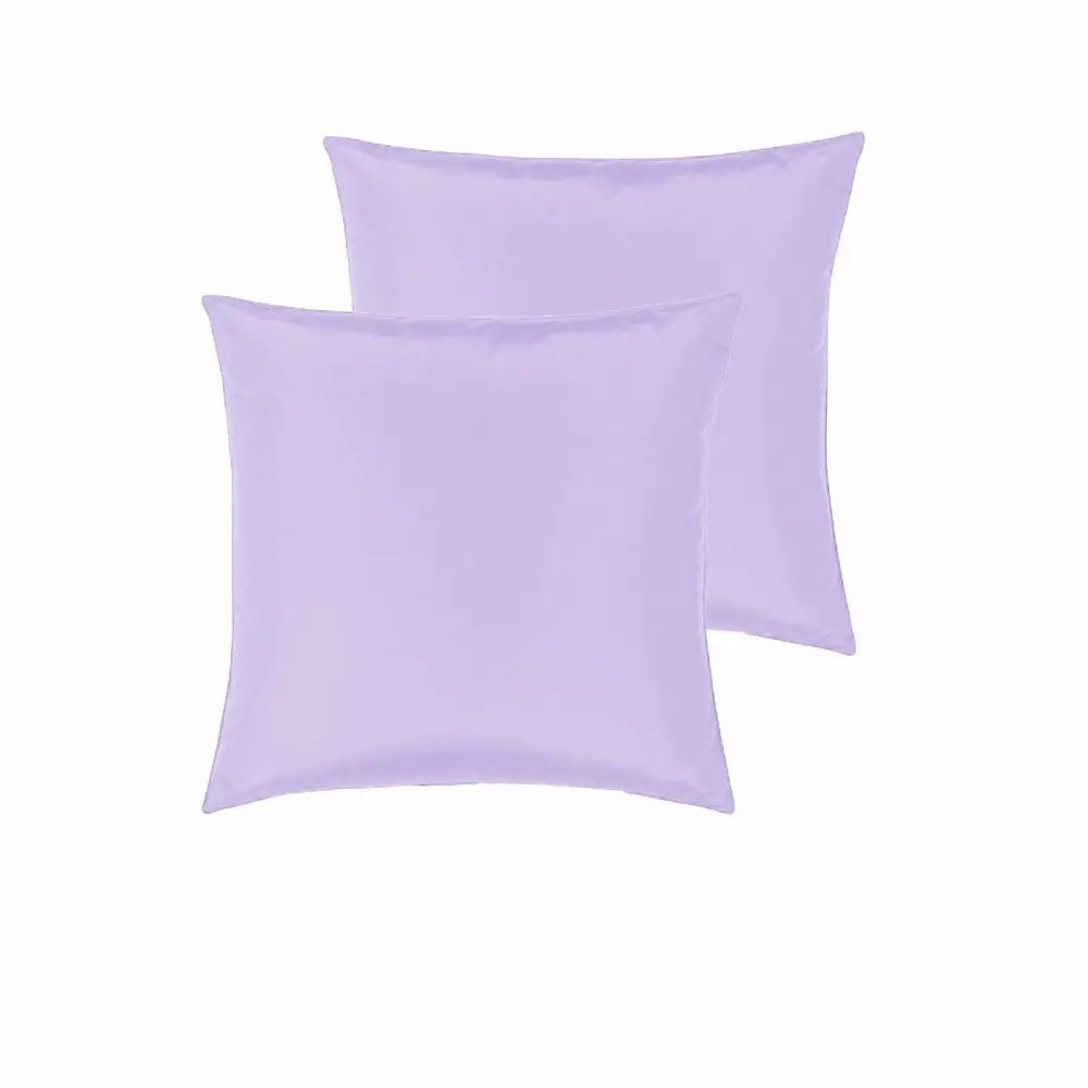 PepperMIll Satin European Pillowcases (Pair) LILAC - Home & Garden > Bedding