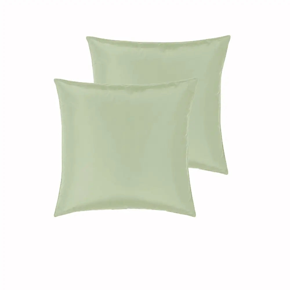 PepperMIll Satin European Pillowcases (Pair) MOSS - Home & Garden > Bedding
