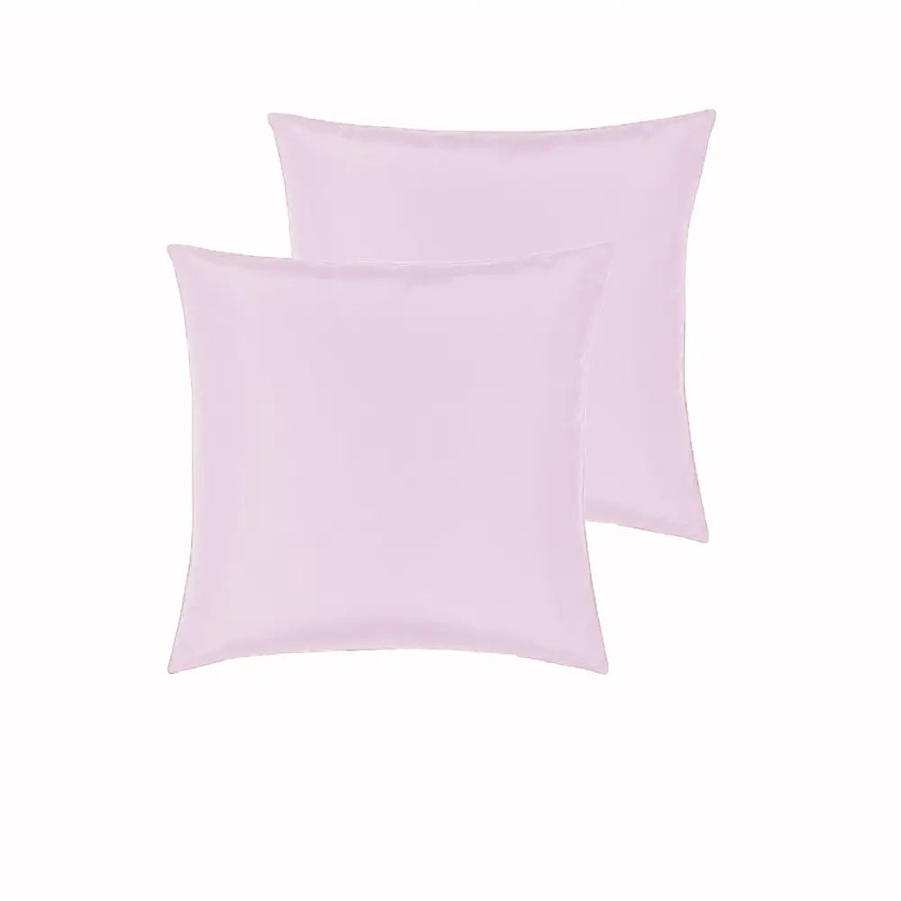 PepperMIll Satin European Pillowcases (Pair) PINK - Home & Garden > Bedding
