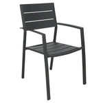 Percy 6pc Set Outdoor Dining Table Chair Aluminium Frame Grey - Furniture > Outdoor