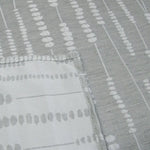 Perline Grey Jacquard Polyester Tablecloth 160 x 270cm - Home & Garden > Kitchenware