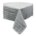 Perline Grey Jacquard Polyester Tablecloth 230 x 230cm - Home & Garden > Kitchenware