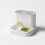 Pet automatic feeding water dispenser ceramic bowl green 28.5 * 28.5 * 25CM - Pet Care > Dog Supplies > Dog Bowls