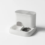Pet automatic feeding water dispenser ceramic bowl grey 28.5 * 28.5 * 25CM - Pet Care > Dog Supplies > Dog Bowls