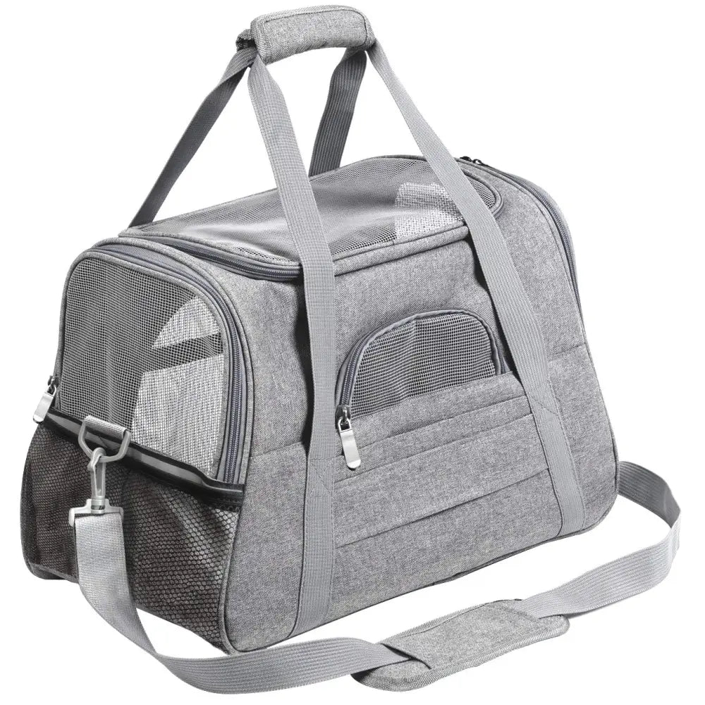Pet Carrier Bag Travel Bag for Cats and Small Dogs Cozy Bed Shoulder Strap - Pet Care > Cat Supplies > Cat Carriers &