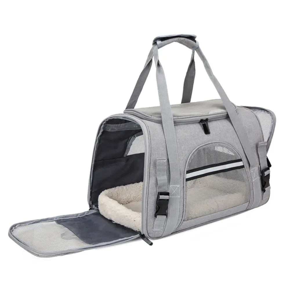 Pet Carrier Bag Travel Bag for Cats and Small Dogs Cozy Bed Shoulder Strap - Pet Care > Cat Supplies > Cat Carriers &