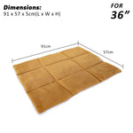 Pet Dog Cat Cushion Mat Pad 36in BEIGE - Pet Care > Dog Supplies > Dog Playpens & Gates