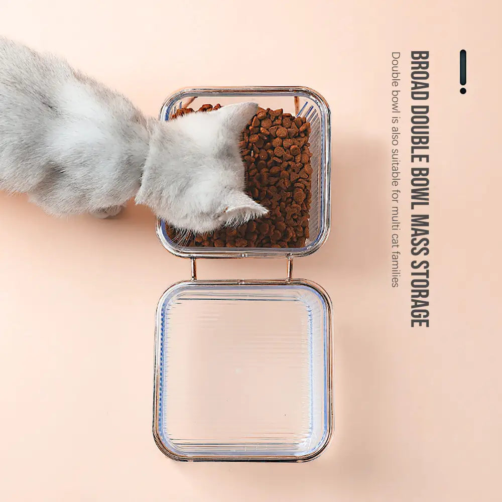Pet Dog Cat Puppy Food Water Bowls Feeding Dishes 2 Large Bowl Dishwasher Safe - Pet Care > Dog Supplies > Dog Bowls
