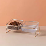 Pet Dog Cat Puppy Food Water Bowls Feeding Dishes 2 Large Bowl Dishwasher Safe - Pet Care > Dog Supplies > Dog Bowls
