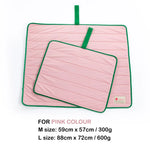 Pet Dog Cooling Mat Non-Slip Travel Roll Up Cool Pad Bed Outdoor M PINK - Pet Care > Dog Supplies > Dog Beds