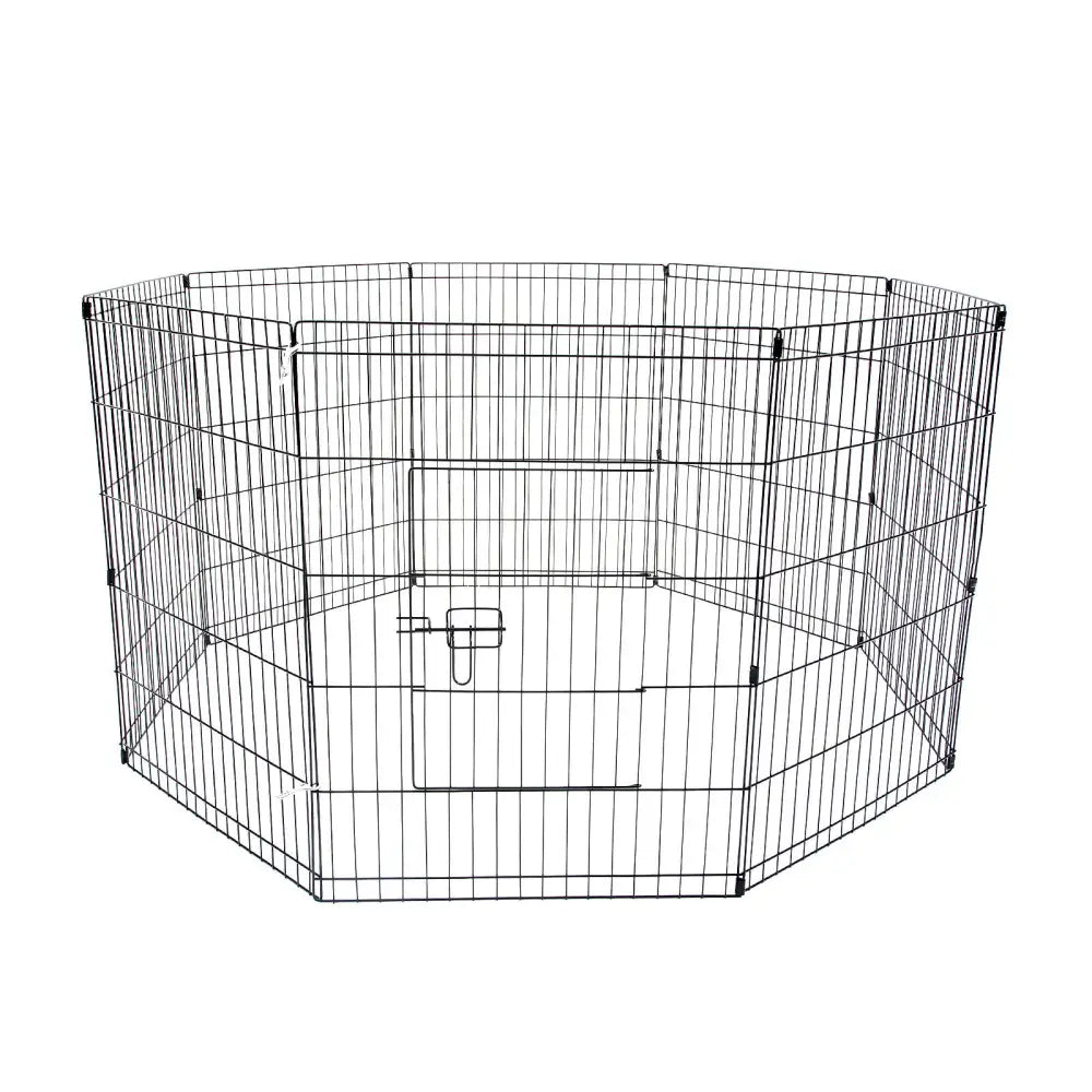 Pet Playpen Foldable Dog Cage 8 Panel 30in - Pet Care > Dog Supplies > Dog Playpens & Gates