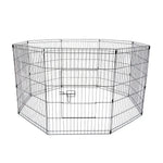 Pet Playpen Foldable Dog Cage 8 Panel 30in - Pet Care > Dog Supplies > Dog Playpens & Gates