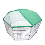 Pet Playpen Foldable Dog Cage 8 Panel 30in with Cover - Pet Care > Dog Supplies > Dog Playpens & Gates