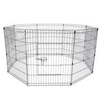 Pet Playpen Foldable Dog Cage 8 Panel 36in - Pet Care > Dog Supplies > Dog Playpens & Gates