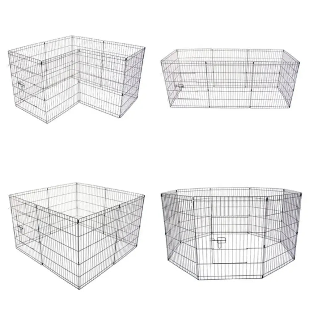 Pet Playpen Foldable Dog Cage 8 Panel 36in - Pet Care > Dog Supplies > Dog Playpens & Gates