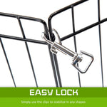 Pet Playpen Foldable Dog Cage 8 Panel 36in - Pet Care > Dog Supplies > Dog Playpens & Gates
