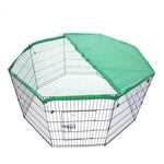 Pet Playpen Foldable Dog Cage 8 Panel 36in with Cover - Pet Care > Dog Supplies > Dog Playpens & Gates