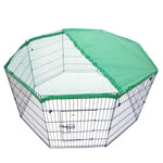 Pet Playpen Foldable Dog Cage 8 Panel 42in with Cover - Pet Care > Dog Supplies > Dog Playpens & Gates
