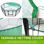 Pet Playpen Heavy Duty Foldable Dog Cage 8 Panel 32in with Cover - Pet Care > Dog Supplies > Dog Playpens & Gates
