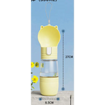 Pet portable outdoor water and food integrated cup milk yellow color 8.5 * 27CM - Pet Care > Cat Supplies > Cat Bowls