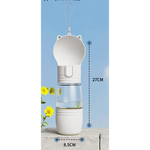 Pet portable outdoor water and food integrated cup white 8.5 * 27CM - Pet Care > Cat Supplies > Cat Bowls Feeders &
