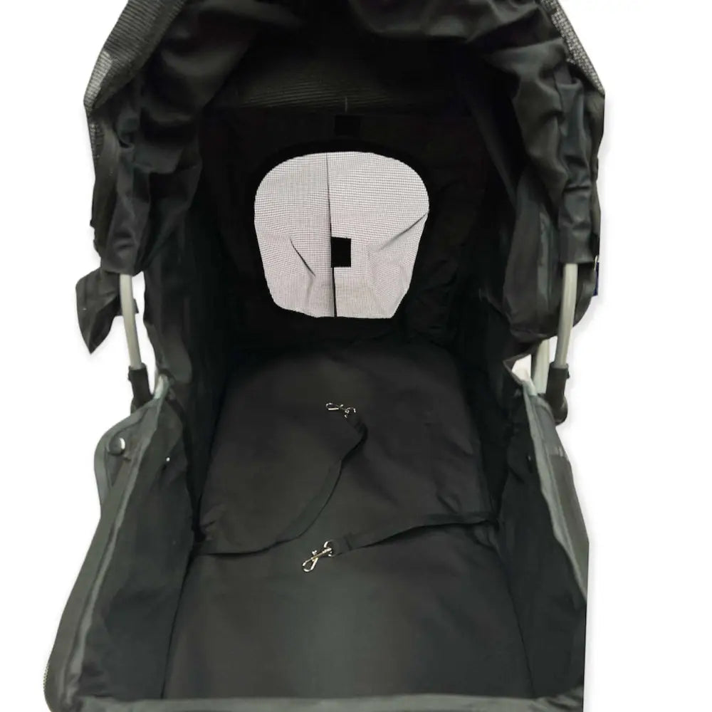 Pet Stroller Pram - Dog or Cat Black 3 Wheeled Folding Travel Buggy Pushchair - Pet Care > Dog Supplies > Dog Carriers