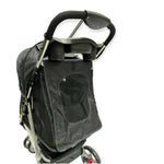 Pet Stroller Pram - Dog or Cat Black 3 Wheeled Folding Travel Buggy Pushchair - Pet Care > Dog Supplies > Dog Carriers