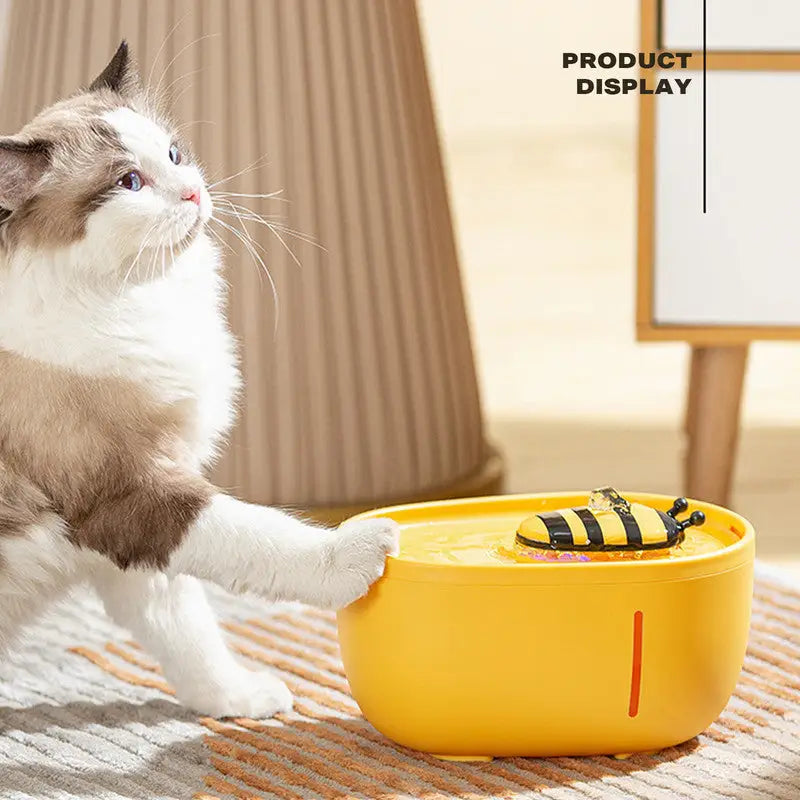 Pet Water Fountain Cat Dog Automatic Electric Sensor Drink Dispenser Filter - Pet Care > Dog Supplies > Dog Bowls
