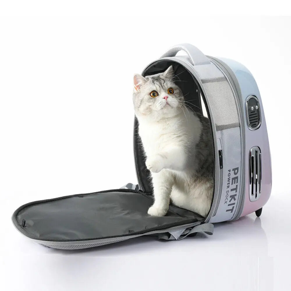 PETKIT Breezy 2 - Smart Cat Backpack - Pink - Pet Care > Cat Supplies > Cat Carriers & Crates