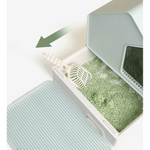 Petwiz Enclosed Cat Litter Box House - Grey - Pet Care > Cat Supplies > Cat Litter