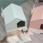 Petwiz Enclosed Cat Litter Box House - Pink - Pet Care > Cat Supplies > Cat Litter