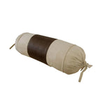Phase 2 Studio Faux Suede/Faux Leather Neckroll Cover 15 x 35 cm - Home & Garden > Bedding