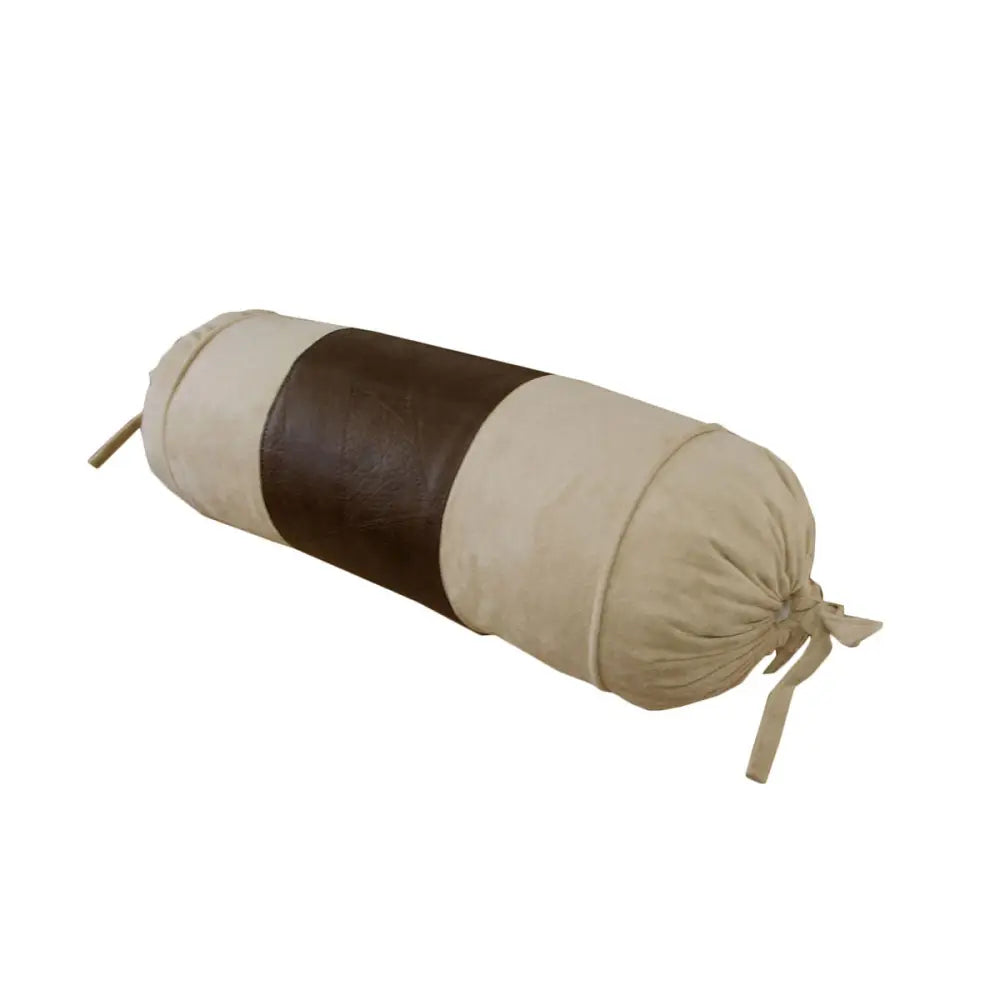 Phase 2 Studio Faux Suede/Faux Leather Neckroll Cover 15 x 35 cm - Home & Garden > Bedding