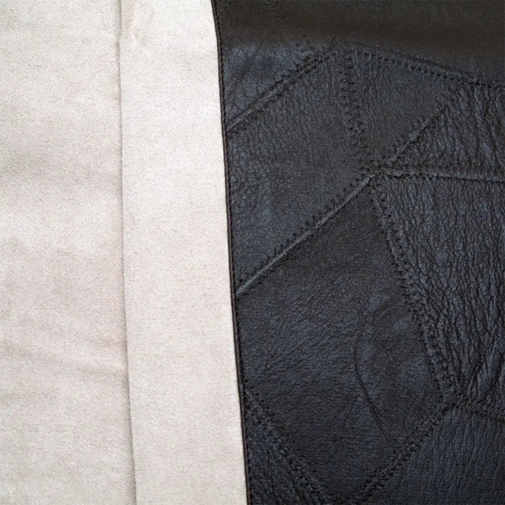 Phase 2 Studio Faux Suede/Faux Leather Square Cushion Cover 40 x 40 cm - Home & Garden > Bedding