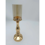 Pillar Gold Candle Holder - set of 2 - Home & Garden > Decor > Vases & Table Decor