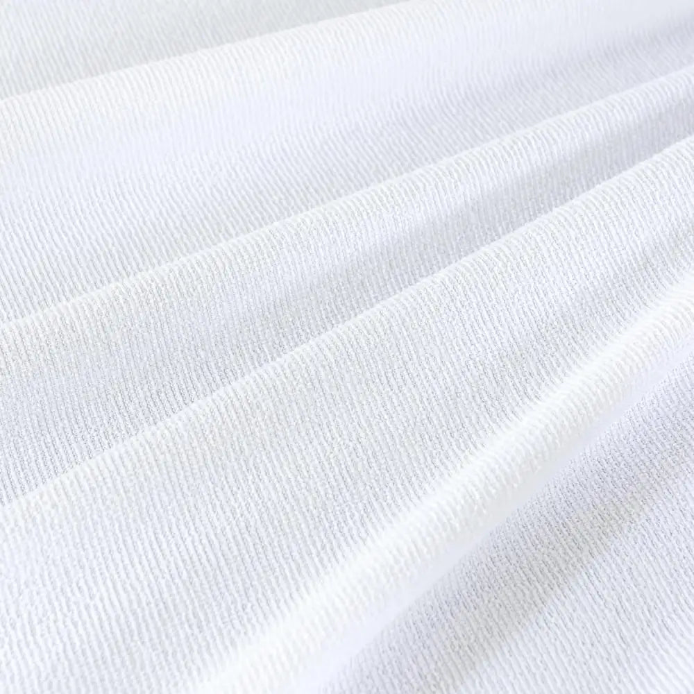 Pillow Cover Protector - Waterproof Terry Toweling Bed Pillow Protector with Zipper Closure - Soft Breathable