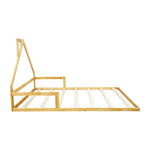 Pine Wood Floor Bed House Frame for Kids and Toddlers - Furniture > Bedroom > Beds & Bed Frames