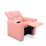 Pink Kids push back recliner chair with cup holder - Baby & Kids > Kid’s Furniture