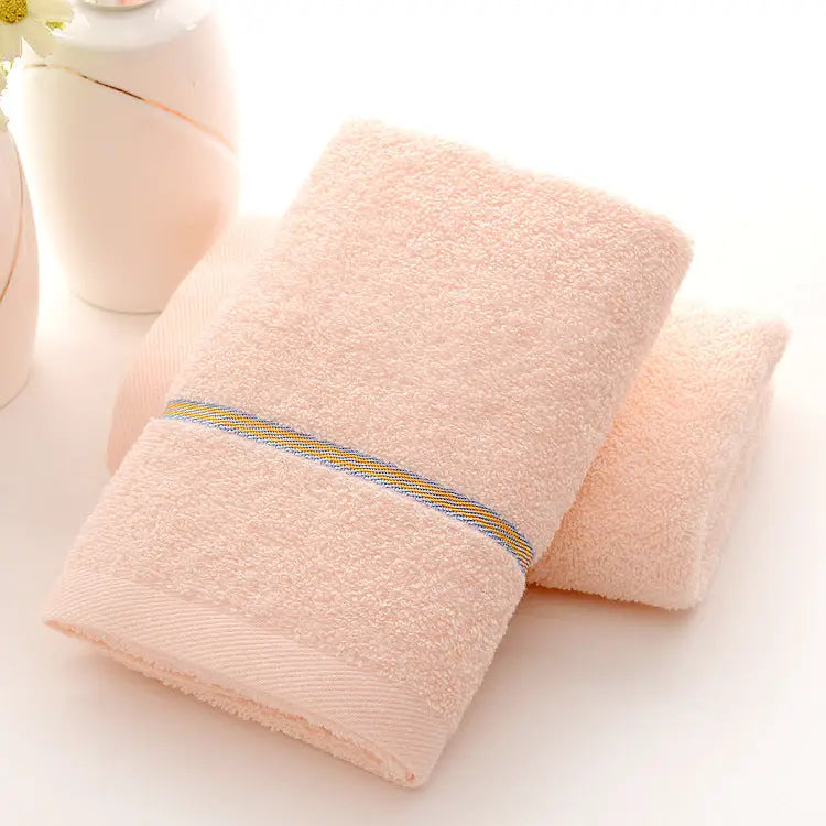 Pink Luxury Soft Cotton Towel Set - 5-Piece Bathroom Towels Absorbent & Quick-Drying Gentle for Sensitive Skin - Home &