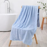 Pink Luxury White Bath Towel and Hand Towel Set - Ultra Soft and Absorbent - Home & Garden > Bathroom Accessories >