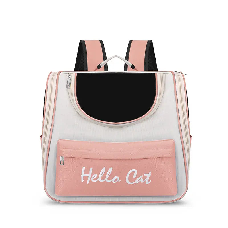 Pink Pet Carrier Backpack for Cats and Small Dogs - Pet Care > Cat Supplies > Cat Carriers & Crates