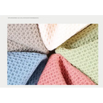 Pink Premium 3-Piece Waffle Weave Cotton Towel Set - Lightweight Quick-Dry & Absorbent - Bath Hand Face Cloth - Home &