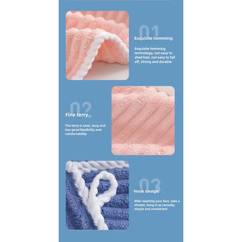 Pink Soft Candy Stripe Coral Fleece Bath Towel and Washcloth Set Ultra Absorbent Skin-Friendly - Home & Garden >