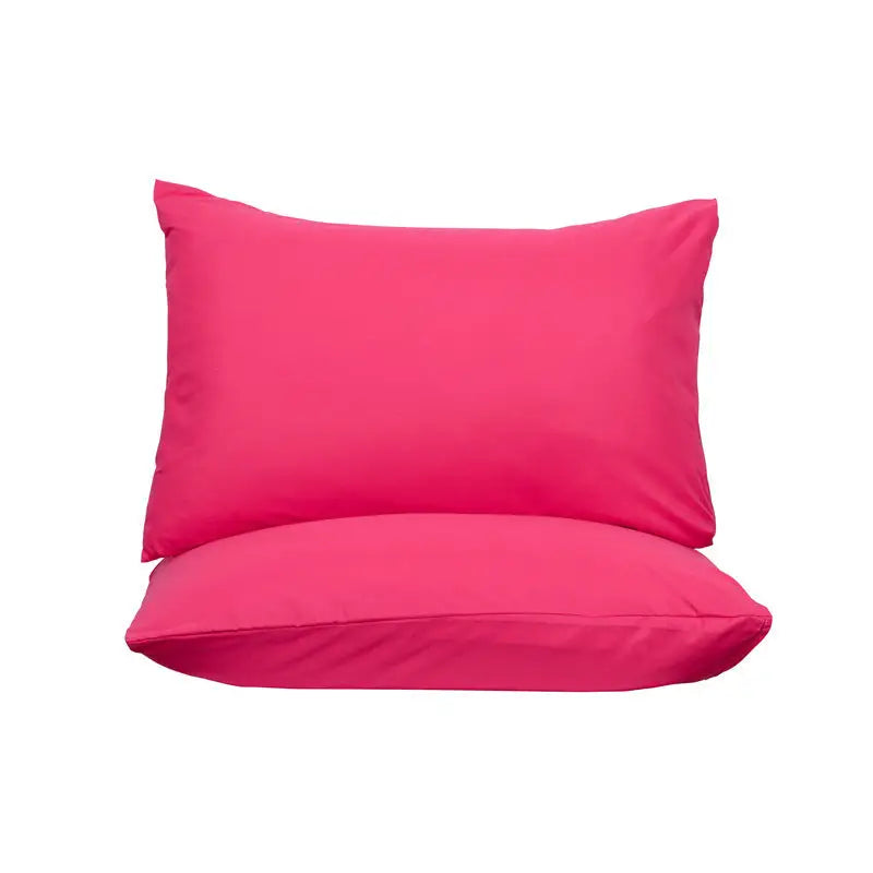 Pink Ultra Soft Brushed Waterproof Pillow Protectors (Set of 2) - 50x70cm Stain & Spill Guard for Bed Pillows(Note: