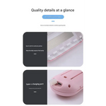 Pink Wall-Mounted Toothbrush Sterilizer with UV-C Disinfection and Drying - USB Rechargeable Family 5-Brush Holder ABS