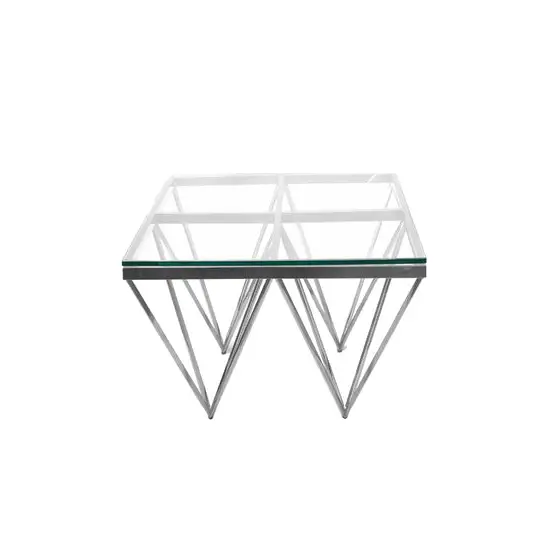 Pinnacle Silver Side Table - Furniture > Living Room