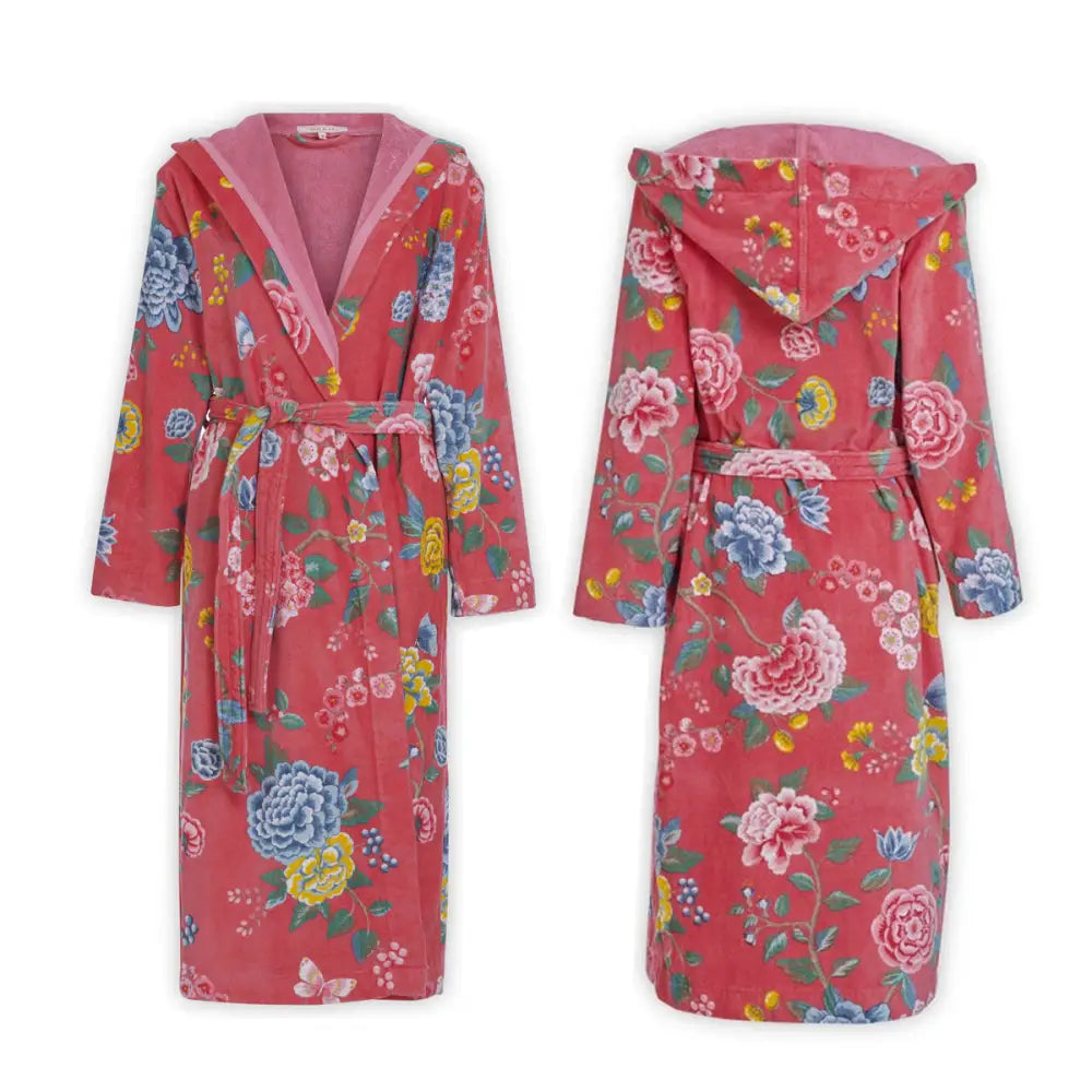 PIP Studio Good Evening Cotton Bath Robe Coral XL - Home & Garden > Bathroom Accessories > Bath Towels & Robes