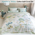 PIP Studio Japonica White Quilt Cover Set Queen - Home & Garden > Bedding