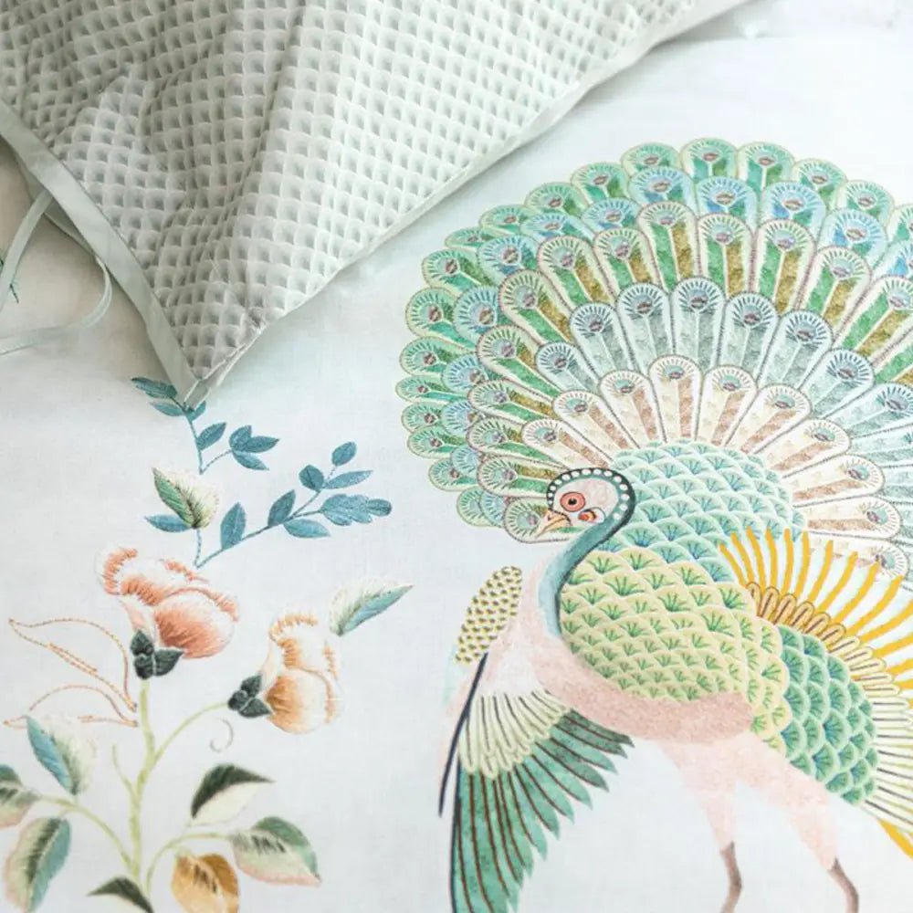 PIP Studio Japonica White Quilt Cover Set Queen - Home & Garden > Bedding