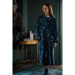 PIP Studio Les Fleurs Cotton Bath Robe Dark Blue XXL - Home & Garden > Bathroom Accessories > Bath Towels & Robes